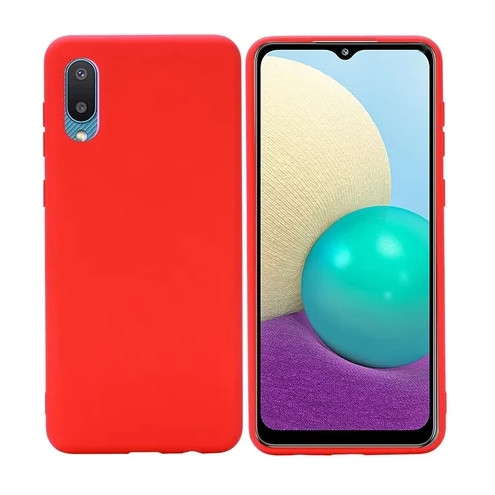 Samsung Galaxy A02 (SM-A022) szilikon tok, hátlap tok, TPU tok piros
