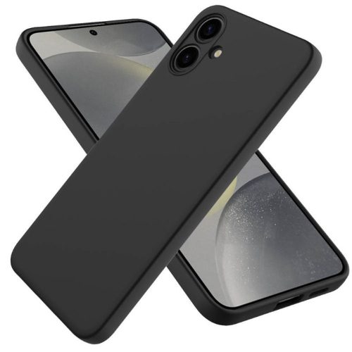 SAMSUNG Galaxy A06 (A065) szilikon hátlap tok fekete
