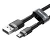 Baseus Cafule 1,5A 2 m-es USB-Micro USB kábel (szürke-fekete)