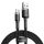 Baseus Cafule USB-USB-C kábel, 3A, 0,5 m (szürke-fekete)