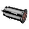 Baseus Circular autós gyorstöltő 2xUSB, QC 3.0, 5A, 30W (fekete)