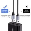 UGREEN USB-Micro USB kábel, QC 3.0, 2,4A, 0,25m (fekete)