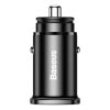 Baseus Square PPS QC4.0 / PD3.0 5A 30W autós töltő (fekete)