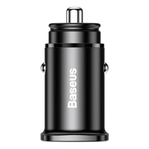 Baseus Square PPS QC4.0 / PD3.0 5A 30W autós töltő (fekete)