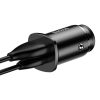 Baseus Square PPS QC4.0 / PD3.0 5A 30W autós töltő (fekete)