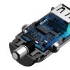 Baseus Square 2xUSB QC3.0 5A 30W autós töltő (fekete)