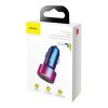Baseus Magic USB + USB-C QC 4.0 PD 45W autós töltő (piros-kék)