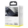 Baseus Particular autós töltő digitális kijelzővel, USB + USB-C, QC3.0 + PD, 5A, 65 W (ezüst)