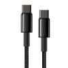 Baseus Tungsten Gold USB-C-USB-C kábel, 100 W, 2 m (fekete)