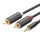 UGREEN AV102 2x RCA kábel (Cinch) jack 3.5 mm 5m (fekete)
