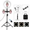PULUZ LED gyűrűs lámpa / állvány 26cm 3x Smartphone PKT3070B