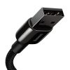 Baseus Tungsten Gold USB-Lightning kábel, 2,4A, 2m (fekete)