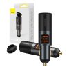 Baseus Share Together Gyors autós töltő szivargyújtó aljzattal, 2x USB, 120 W (szürke)