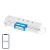 Meross MSS425FHK(EU) WiFi intelligens konnektor, 4 konnektor + 4x USB (HomeKit)