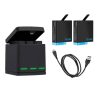 Telesin Box háromcsatornás töltő GoPro Hero 5/6/7/8 + 2 akkumulátorhoz (GP-BNC-801)
