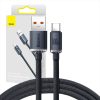 Baseus Crystal Shine USB-USB-C kábel, 100W, 1,2m (fekete)