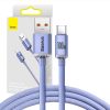 Baseus Crystal Shine USB USB-C kábel, 5A, 1,2m (lila)