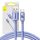 Baseus Crystal Shine USB USB-C kábel, 5A, 1,2m (lila)