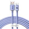 Baseus Crystal Shine USB USB-C kábel, 5A, 1,2m (lila)