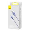 Baseus Crystal Shine USB USB-C kábel, 5A, 1,2m (lila)