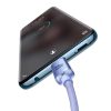 Baseus Crystal Shine USB-C USB-C kábel, 100W, 2m (lila)
