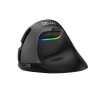 Delux M618 Mini BT+2.4G RGB 4000DPI vezeték nélküli ergonomikus egér (fekete)