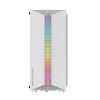Darkflash DK151 LED-es számítógépház + 3 RGB ventilátor (fehér)