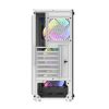 Darkflash DK151 LED-es számítógépház + 3 RGB ventilátor (fehér)