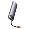 Hub 7w1 Baseus Metal Gleam sorozat, USB-C do 3x USB 3.0 + 2x HDMI + USB-C PD + Ethernet RJ45