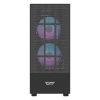 Darkflash A290 számítógépház + 3 RGB ventilátor (fekete)