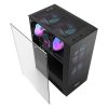 Darkflash A290 számítógépház + 3 RGB ventilátor (fekete)