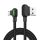 USB-Micro USB szögletes kábel Mcdodo CA-5280 LED, 1.2m (fekete)