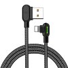 USB Lightning szögletes kábel Mcdodo CA-4671 LED, 1,2m (fekete)