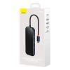 Baseus AcmeJoy 5 az 1-ben hub, USB-C - 2xUSB 3.0, USB 2.0, USB-C PD, HDMI (sötétszürke)