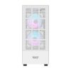 Darkflash A290 számítógépház + 3 RGB ventilátor (fehér)