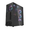Darkflash DK351 számítógépház + 4 RGB ventilátor (fekete)