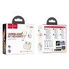 EOL HOCO wireless earphones bluetooth TWS EQ15 milky white