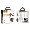 HOCO wireless earphones bluetooth TWS EQ15 brown