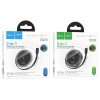 HOCO wireless charger with retractable cable Type C MagSafe kompatibilis and APPLE Watch 15W CQ18 metal gray