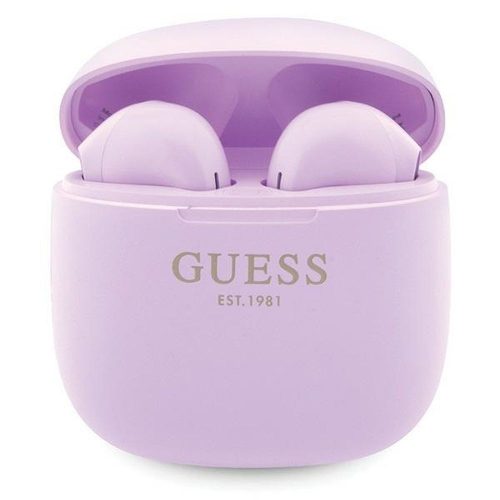 GUESS wireless earphones bluetooth TWS + docking station GUTWST26PSU (Classic EST Logo) purple