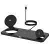 FORCELL F-ENERGY MagNetix 3w1 Qi2 20,5W wireless charger MagSafe kompatibilis black