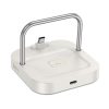 HOCO desktop charger 2in1 Type C + wireless charging 5W PD QC 3A 30W CQ16B milky white