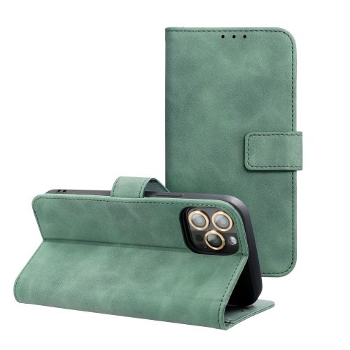 TENDER Oldalra nyíló tok - XIAOMI Redmi Note 14 PRO 5G / 14 PRO PLUS 5G green