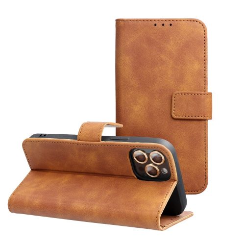 TENDER Oldalra nyíló tok - XIAOMI Redmi Note 14 PRO 5G / 14 PRO PLUS 5G brown
