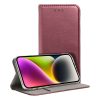 SMART MAGNETO Oldalra nyíló tok - XIAOMI Redmi Note 14 PRO 5G / 14 PRO PLUS 5G burgundy