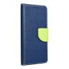 FANCY Oldalra nyíló tok - XIAOMI Redmi Note 14 PRO 5G / 14 PRO PLUS 5G navy / lime