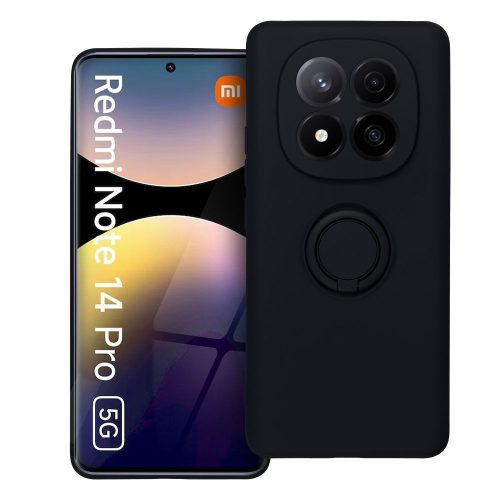 SILICONE RING case - XIAOMI Redmi Note 14 Pro 5G black