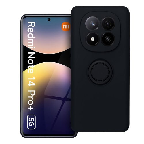 SILICONE RING case - XIAOMI Redmi Note 14 Pro Plus 5G black