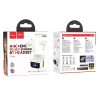HOCO wireless earphones bluetooth with touch screen TWS ANC + ENC EQ21 cloudy white