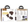 HOCO wireless earphone bluetooth TWS EQ19 brown